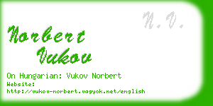 norbert vukov business card